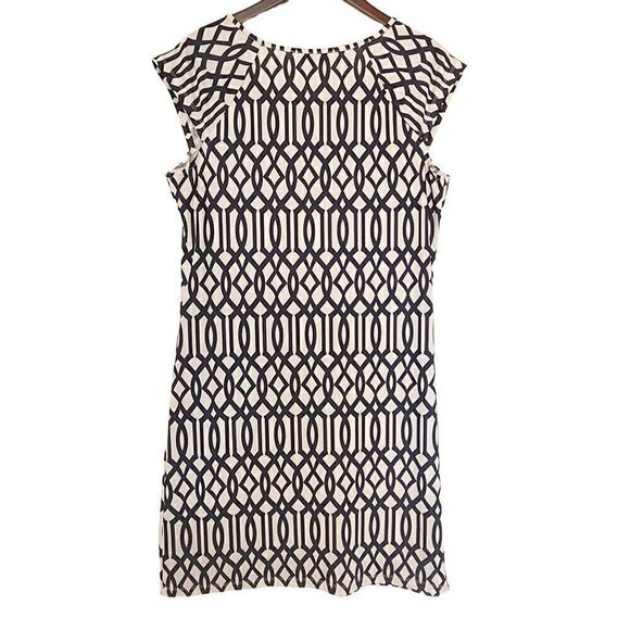 Jean-Pierre Klifa Paris Lilly Celtric Royal blue and white geometric pattern she - Picture 2 of 9